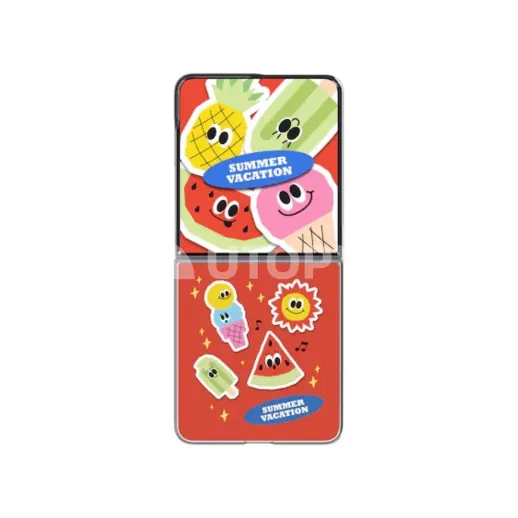 Samsung Coque Flipsuit MagSafe Summer Vacation Galaxy Z Flip8 (Rouge)