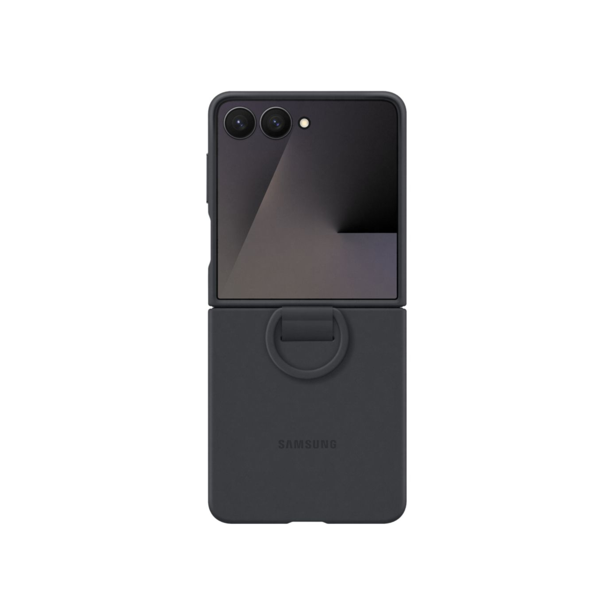 SAMSUNG Coque Silicone avec Anneau Galaxy Z Flip7 FE (Noir)