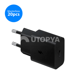 SAMSUNG Pack Chargeur 15W + Câble USB-C (Noir) (Masterbox 20pcs)