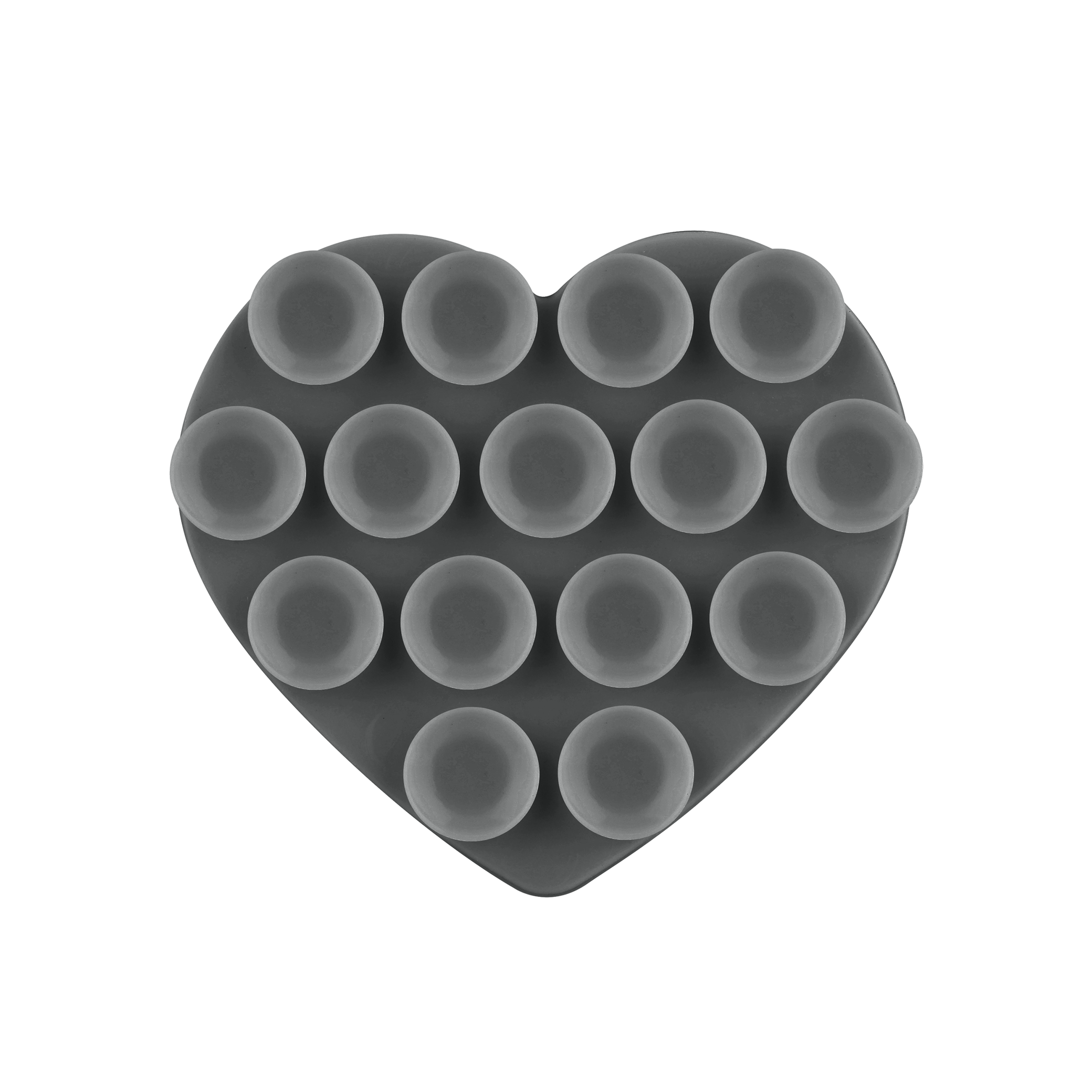 Support Ventouse Coeur (Gris Foncé)