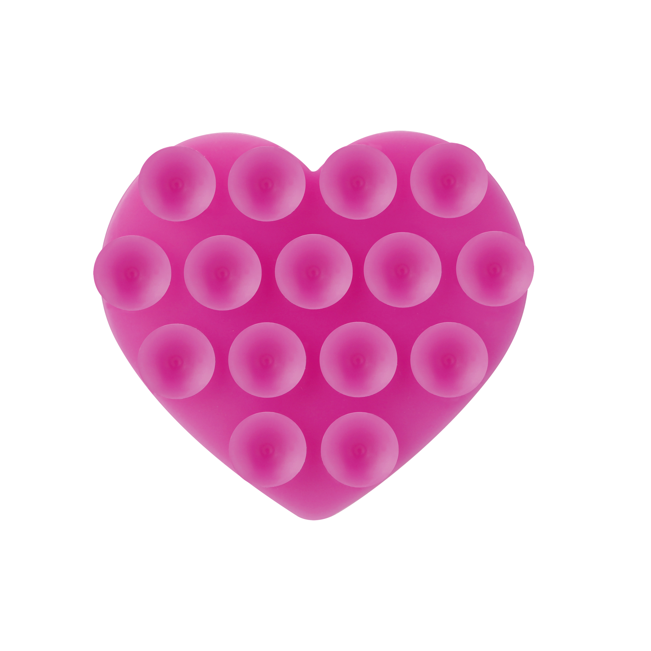 Support Ventouse Coeur (Rose Fuchsia)