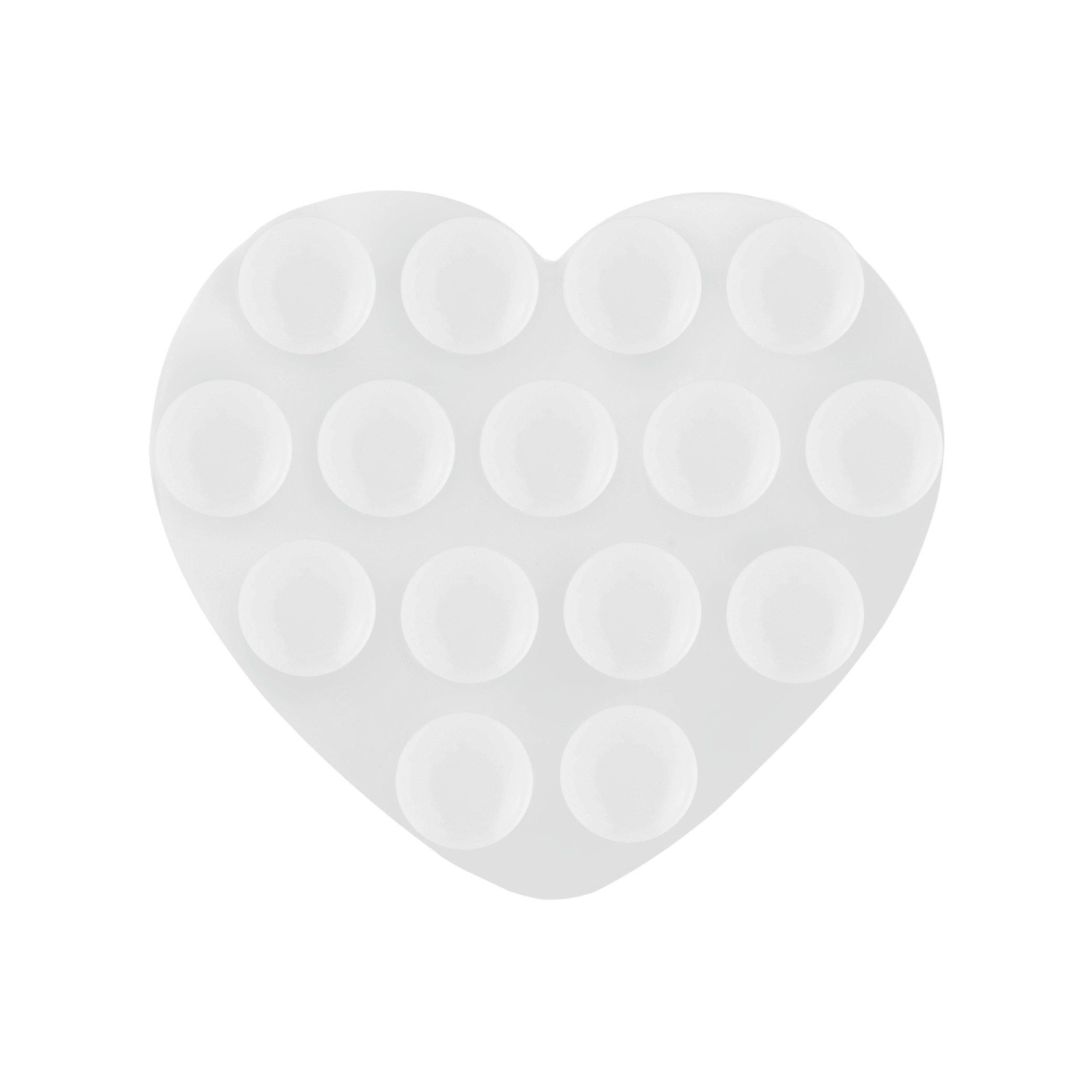 Support Ventouse Coeur (Transparent)