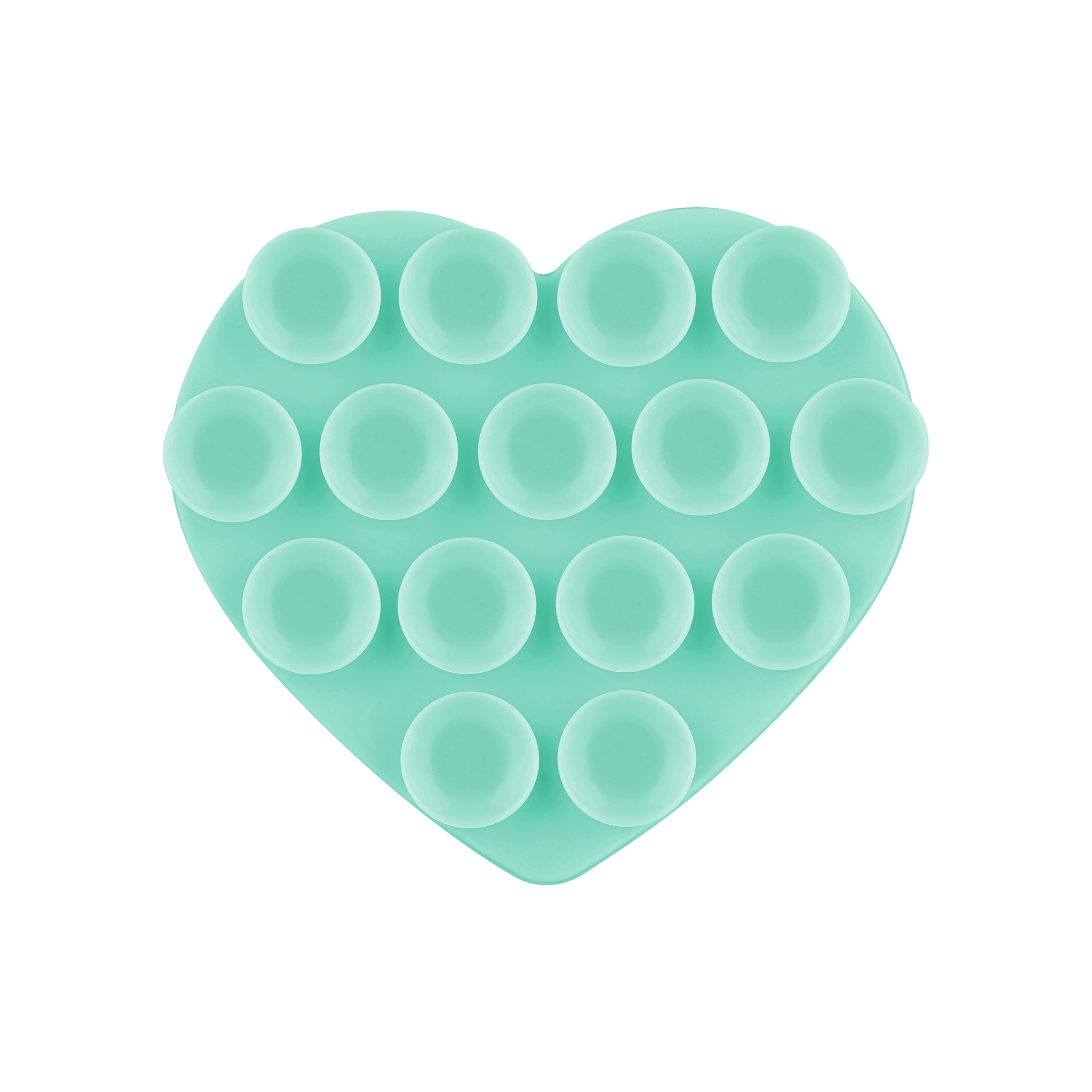 Support Ventouse Coeur (Vert Turquoise)
