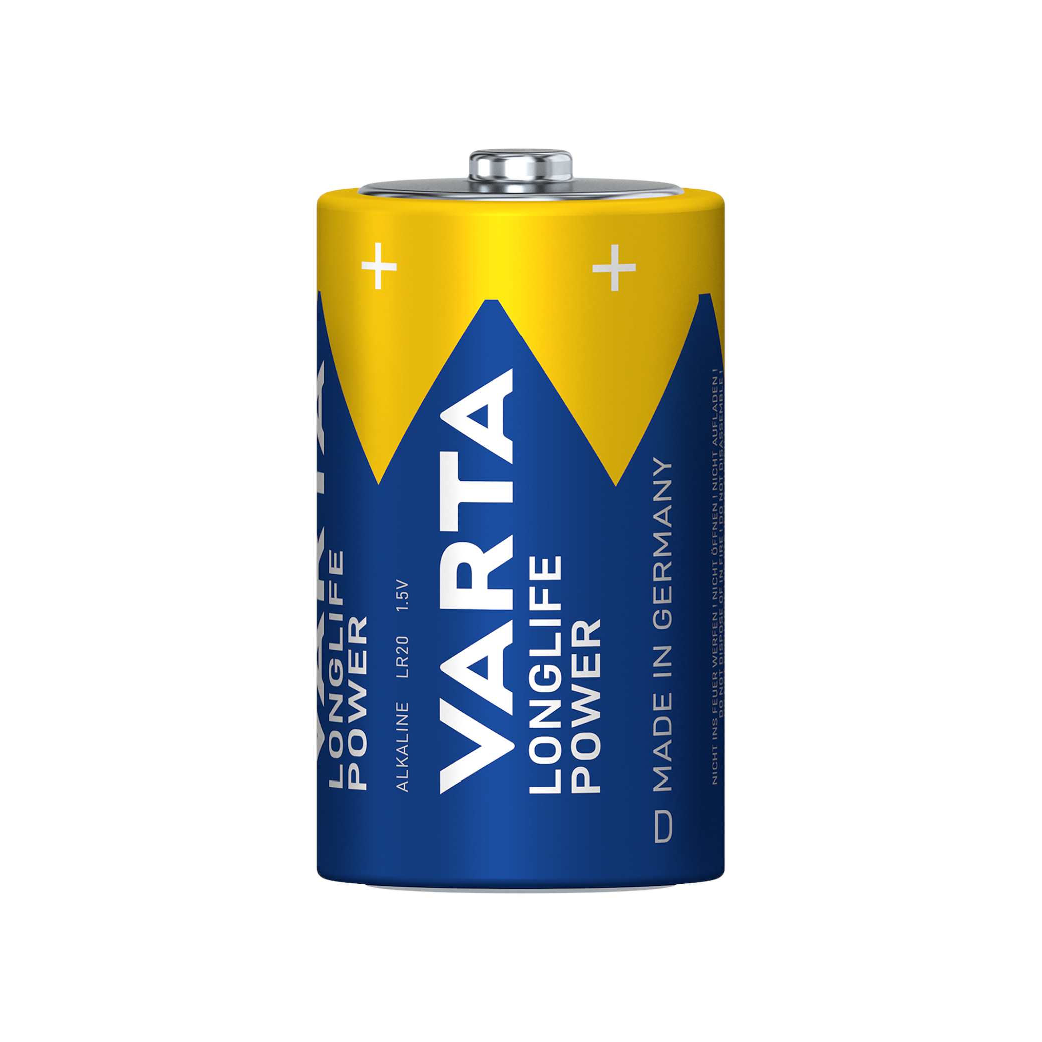 VARTA Pack 2 Piles Alcalines Longlife Power (D)