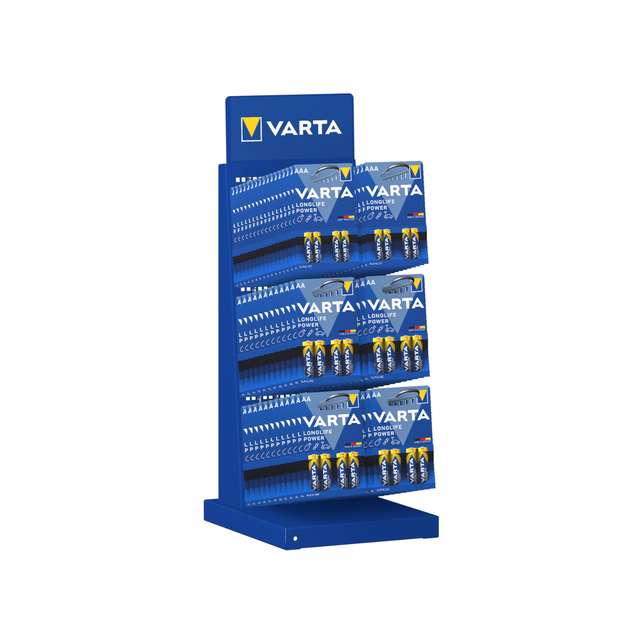VARTA Présentoir de Comptoir 8 Broches pour Piles (20 cm)