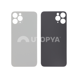 Vitre Arrière Argent iPhone 11 Pro (Large Hole) (Sans Logo)