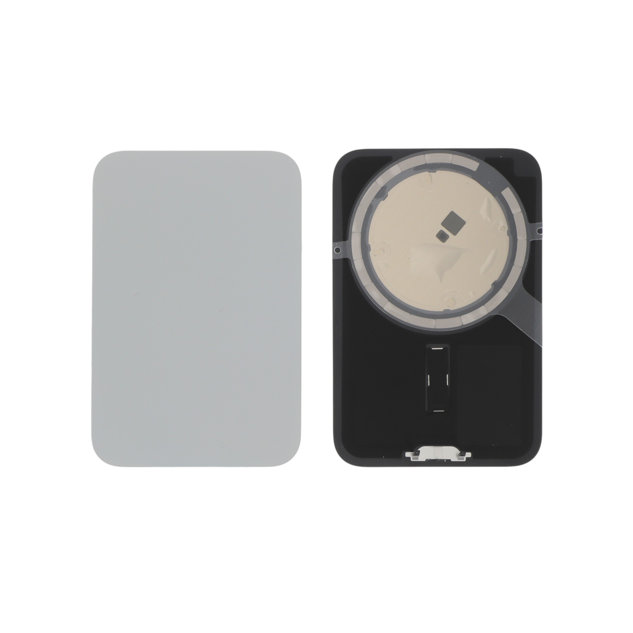 Vitre Arrière Argent iPhone 17 Pro (Sans Logo)