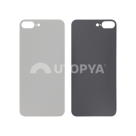 Vitre Arrière Argent iPhone 8 Plus (Large Hole) (Sans Logo)