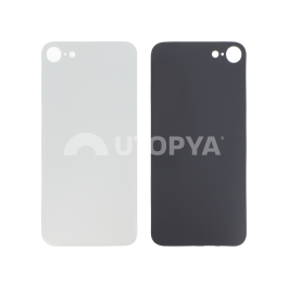 Vitre Arrière Argent iPhone 8/SE2 (Large Hole) (Sans Logo)