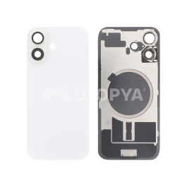 Vitre Arrière Blanche iPhone 16 (Avec MagSafe) (Sans Logo)