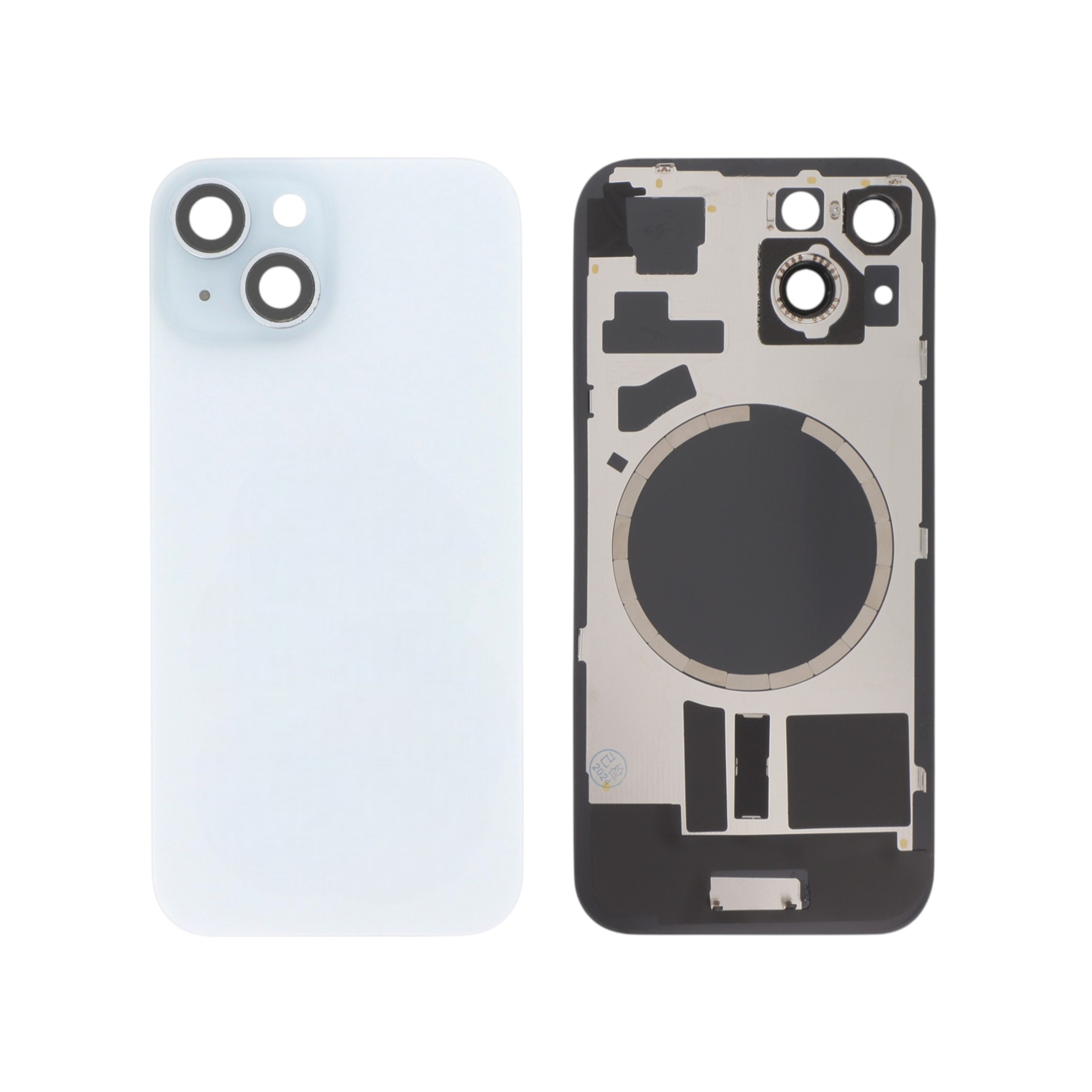 Vitre Arrière Bleue iPhone 15 (Avec MagSafe) (Sans Logo)