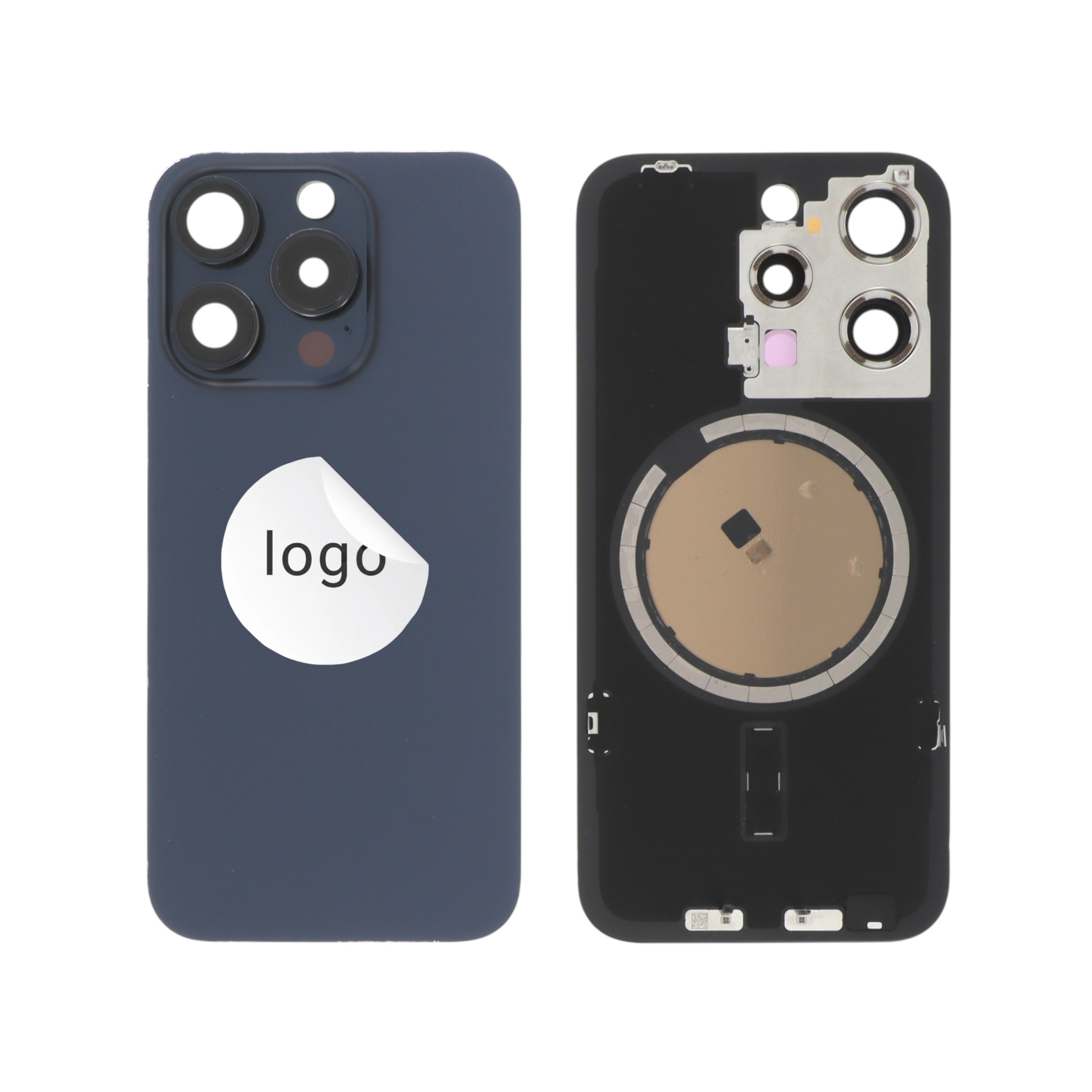 Vitre Arrière Bleue iPhone 15 Pro (Pulled B)