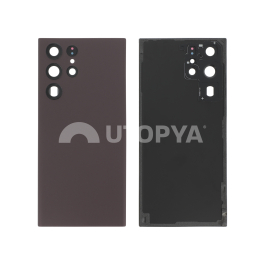 Vitre Arrière Bordeaux Galaxy S22 Ultra (S908B) (Sans logo)