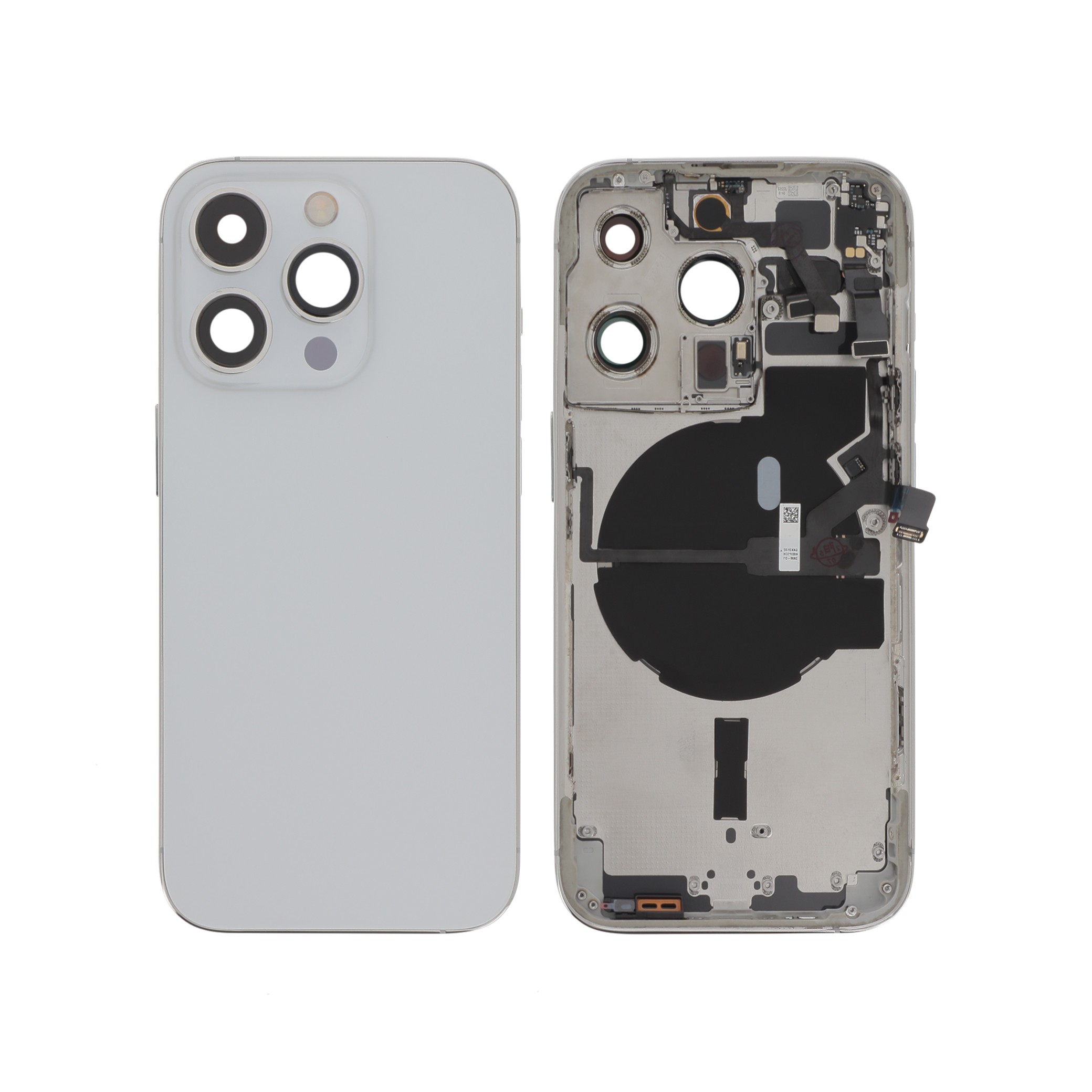 Vitre Arrière Complete Argent iPhone 14 Pro (Avec MagSafe) (Sans Logo)