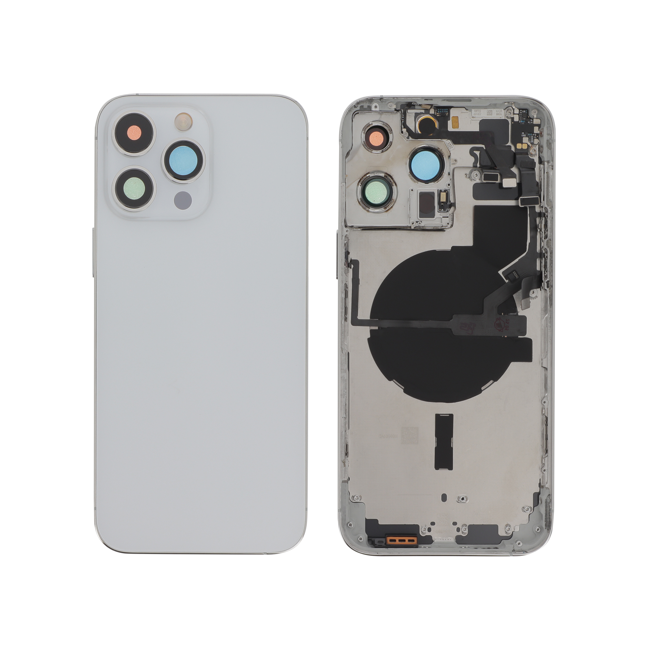 Vitre Arrière Complete Argent iPhone 14 Pro Max (Avec MagSafe) (Sans Logo)