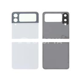 Vitre Arrière Complète Blanche Galaxy Z Flip3 5G (F711B) (Sans logo)