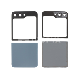 Vitre Arrière Complète Bleue Galaxy Z Flip5 (F731B) (Sans logo)