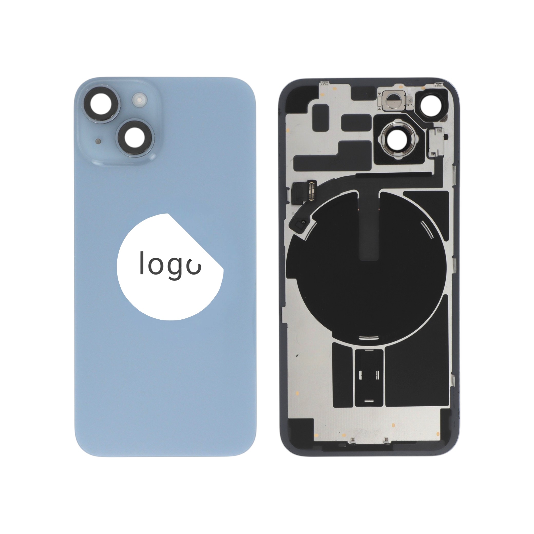 Vitre Arrière Complète Bleue iPhone 14 (Pulled A)