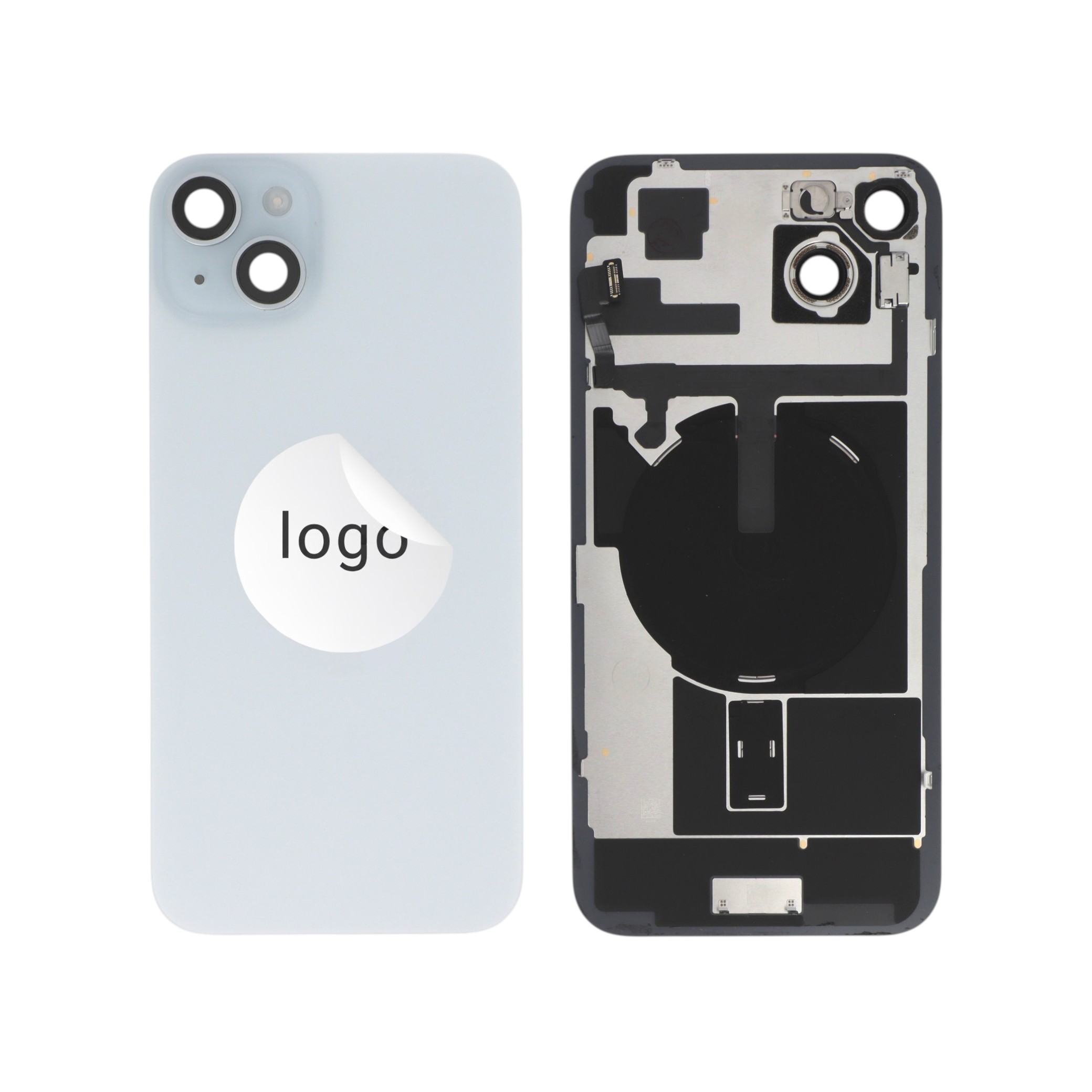 Vitre Arrière Complète Bleue iPhone 15 Plus (Pulled A)