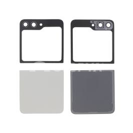 Vitre Arrière Complète Crème Galaxy Z Flip5 (F731B) (Sans logo)