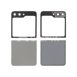 Vitre Arrière Complète Grise Galaxy Z Flip5 (F731B) (Sans logo)
