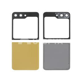 Vitre Arrière Complète Jaune Galaxy Z Flip5 (F731B) (Sans logo)