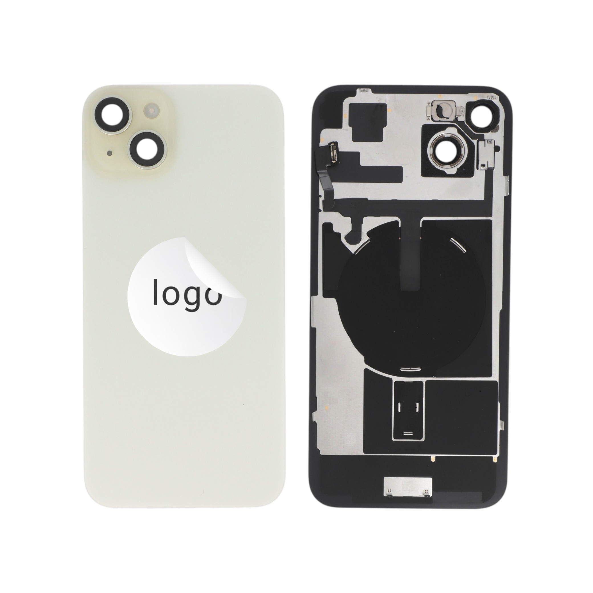 Vitre Arrière Complète Jaune iPhone 15 Plus (Pulled A)