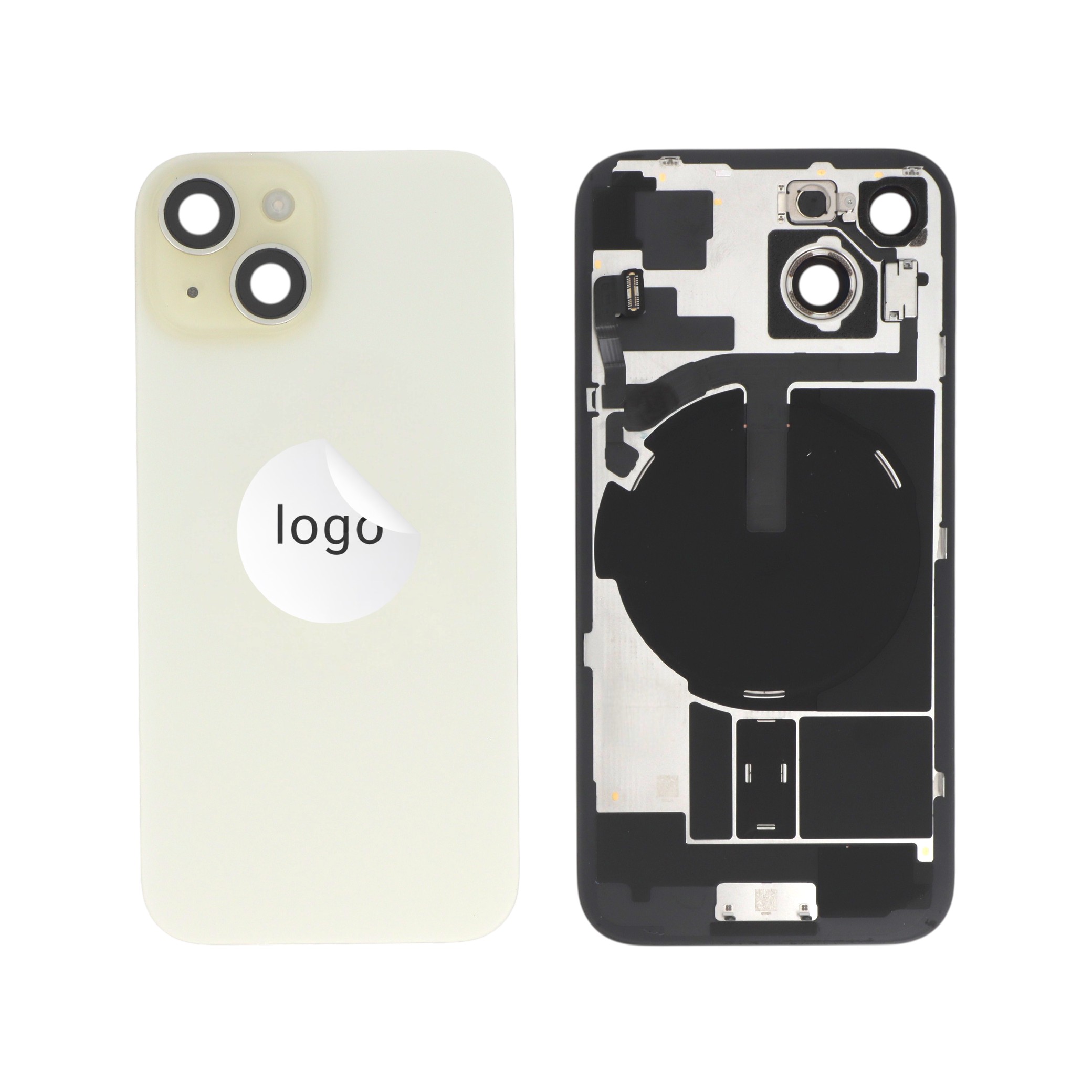 Vitre Arrière Complète Jaune iPhone 15 (Pulled A)
