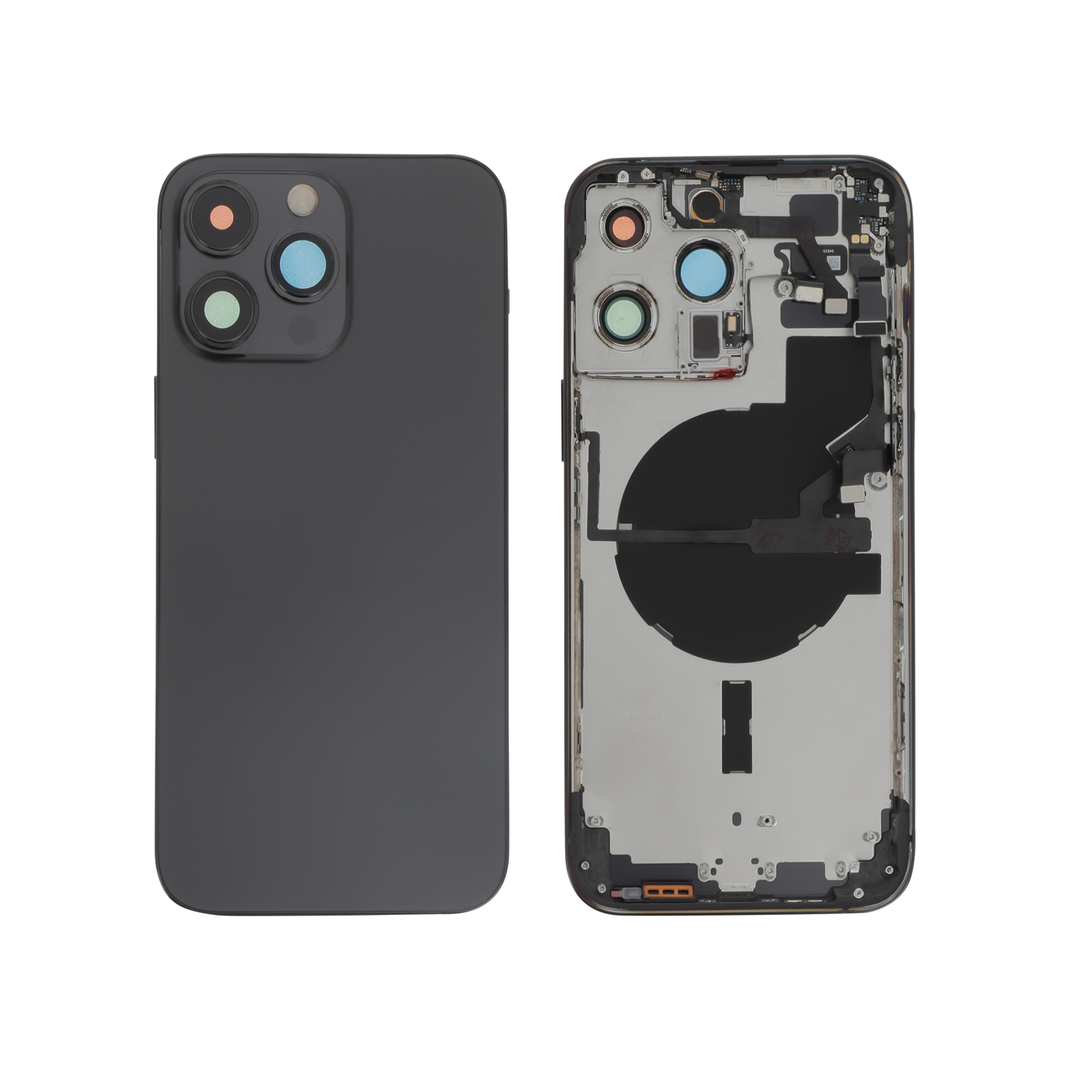 Vitre Arrière Complete Noir Sidéral iPhone 14 Pro Max (Avec MagSafe) (Sans Logo)