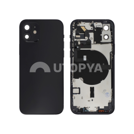 Vitre Arrière Complète Noire iPhone 12 (Sans Logo)