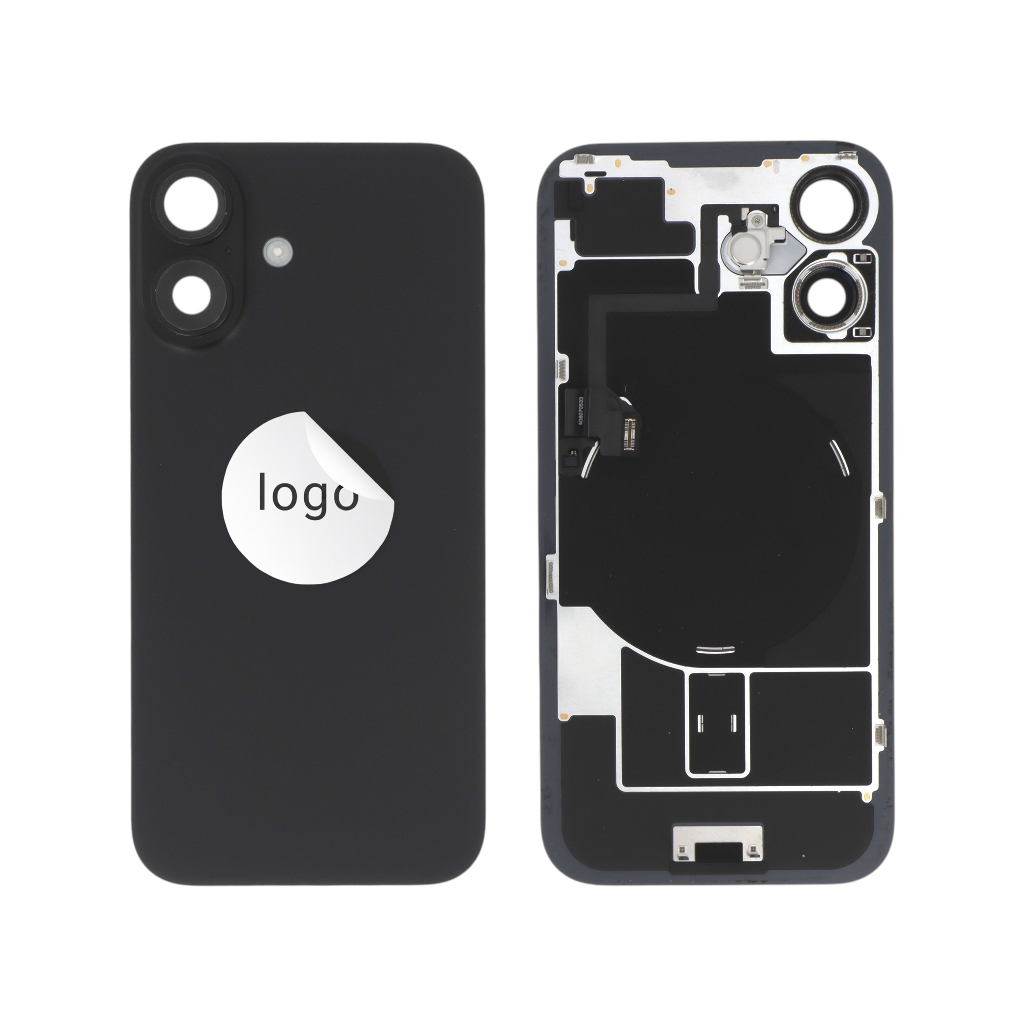 Vitre Arrière Complète Noire iPhone 16 (Pulled A)