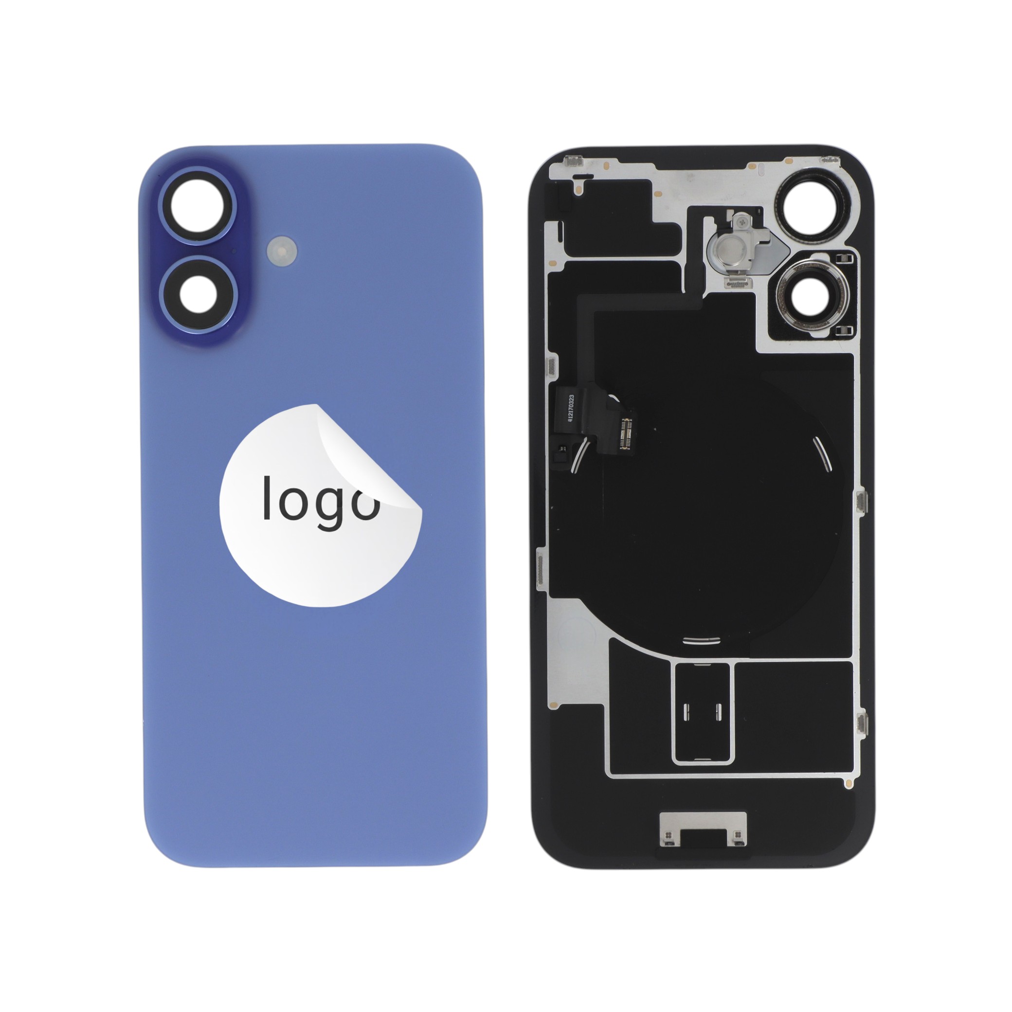 Vitre Arrière Complète Outremer iPhone 16 (Pulled A)