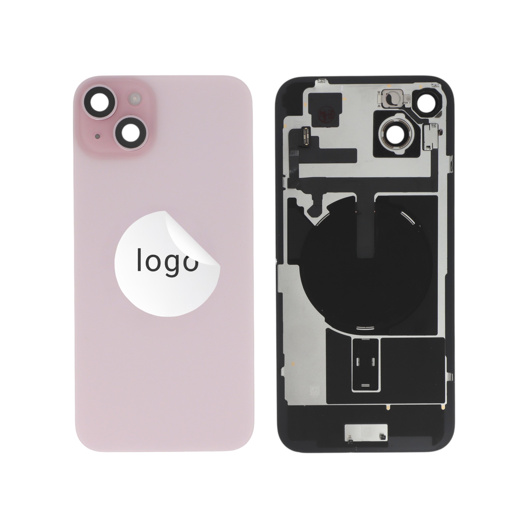 Vitre Arrière Complète Rose iPhone 15 Plus (Pulled A)