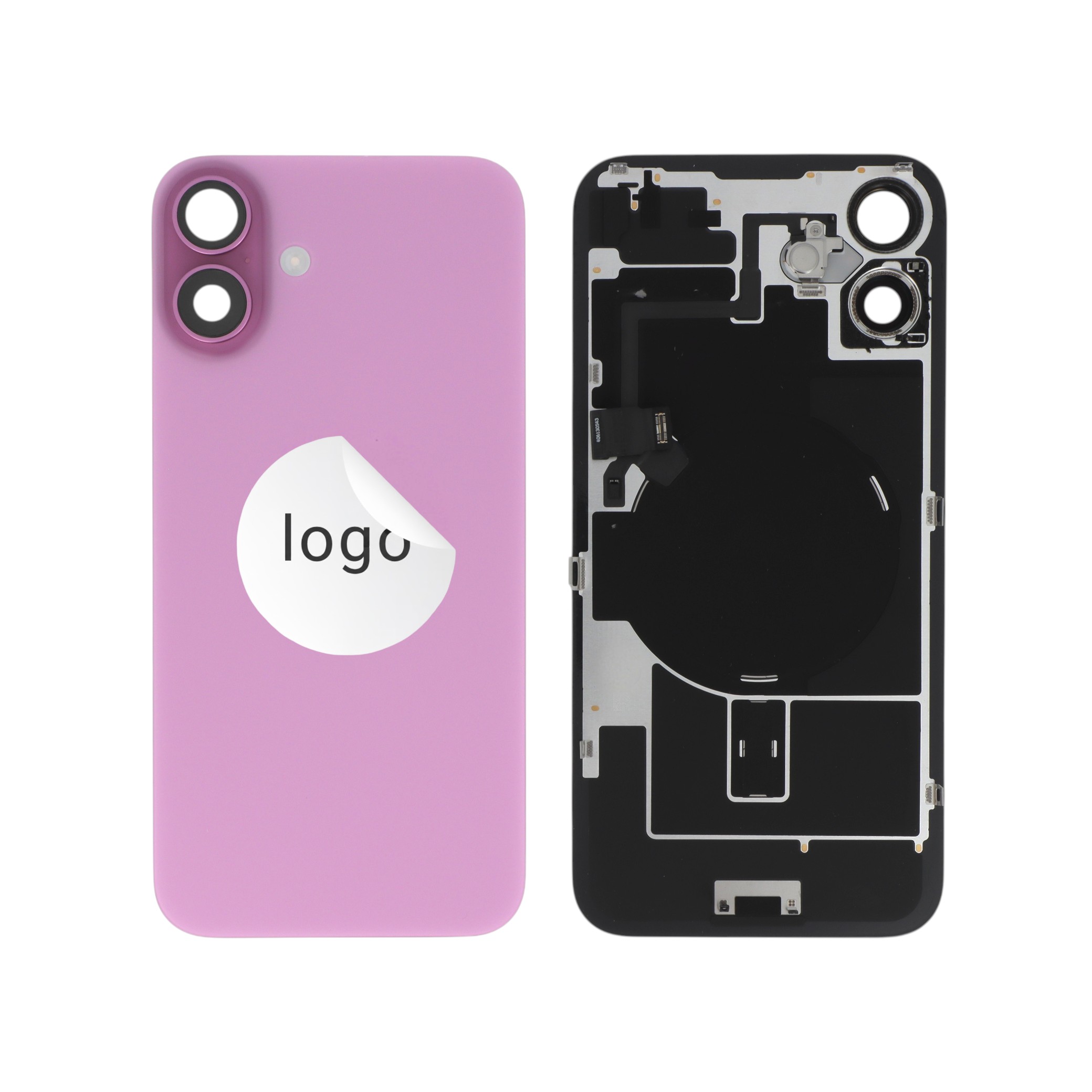 Vitre Arrière Complète Rose iPhone 16 Plus (Pulled A)