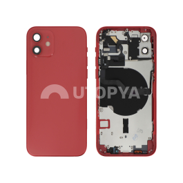 Vitre Arrière Complète Rouge iPhone 12 (Sans Logo)