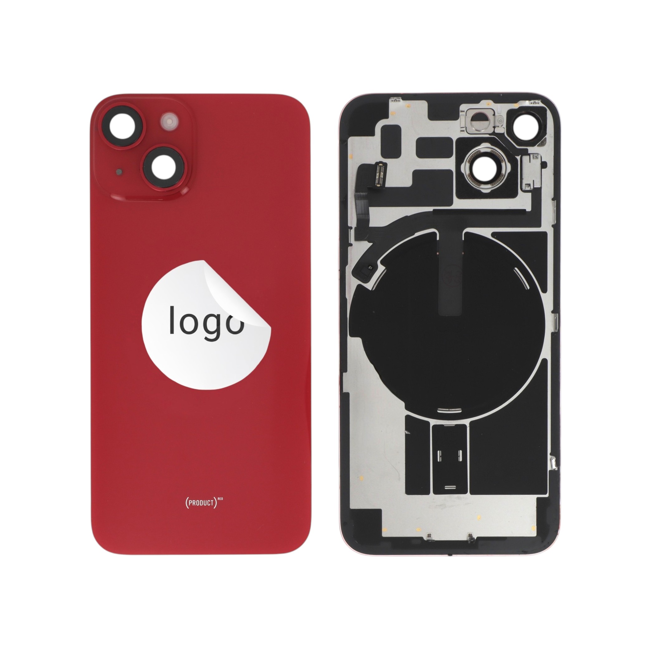 Vitre Arrière Complète Rouge iPhone 14 (Pulled A)