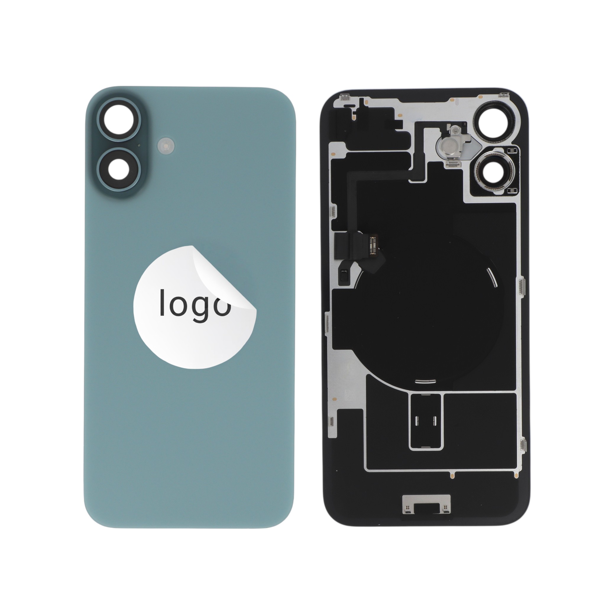 Vitre Arrière Complète Sarcelle iPhone 16 Plus (Pulled A)