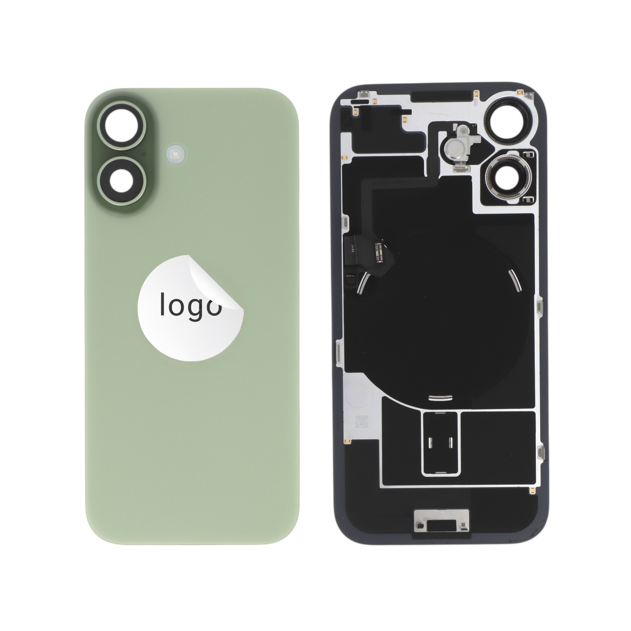 Vitre Arrière Complète Sauge iPhone 17 (Pulled A)