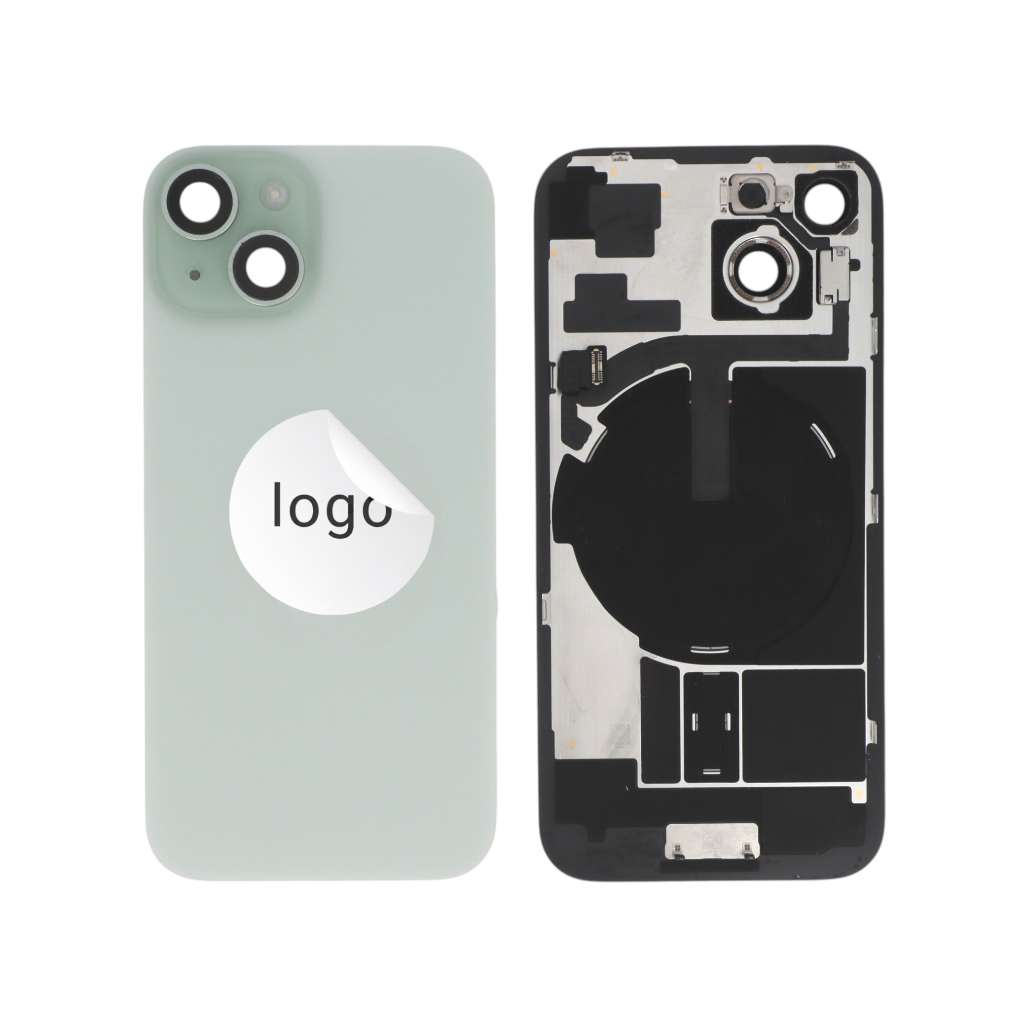 Vitre Arrière Complète Verte iPhone 15 (Pulled A)