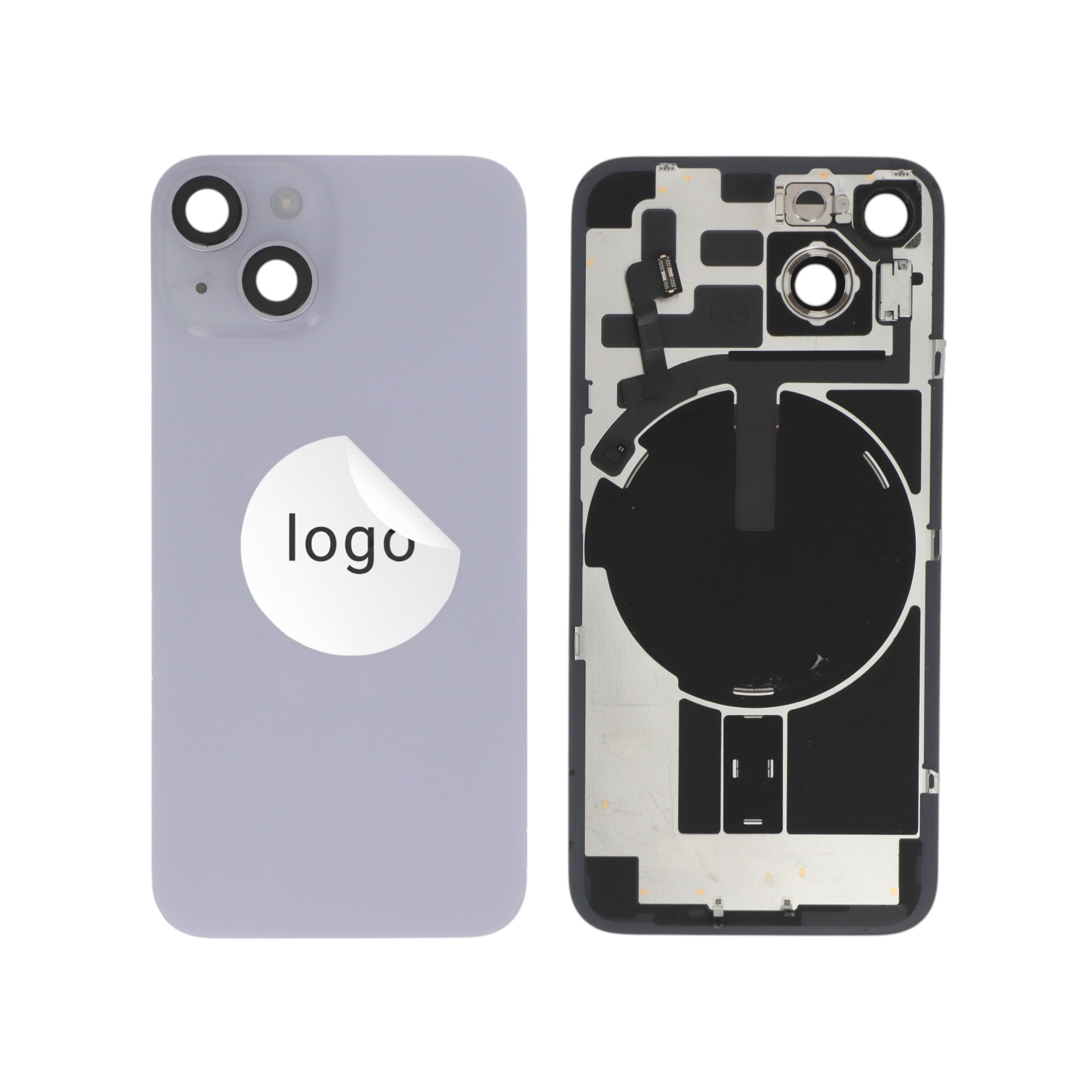 Vitre Arrière Complète Violette iPhone 14 (Pulled A)