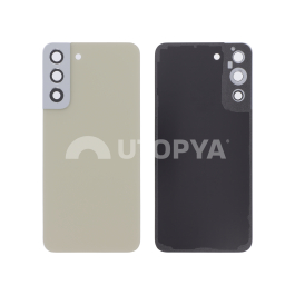 Vitre Arrière Crème Galaxy S22+ (S906B) (Sans logo)