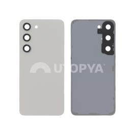 Vitre Arrière Crème Galaxy S23 (S911B) (Sans logo)