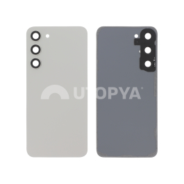 Vitre Arrière Crème Galaxy S23+ (S916B) (Sans logo)