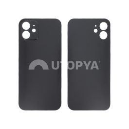 Vitre Arrière Graphite iPhone 12 (Large Hole) (Sans Logo)