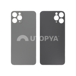 Vitre Arrière Grise Sidéral iPhone 11 Pro (Large Hole) (Sans Logo)