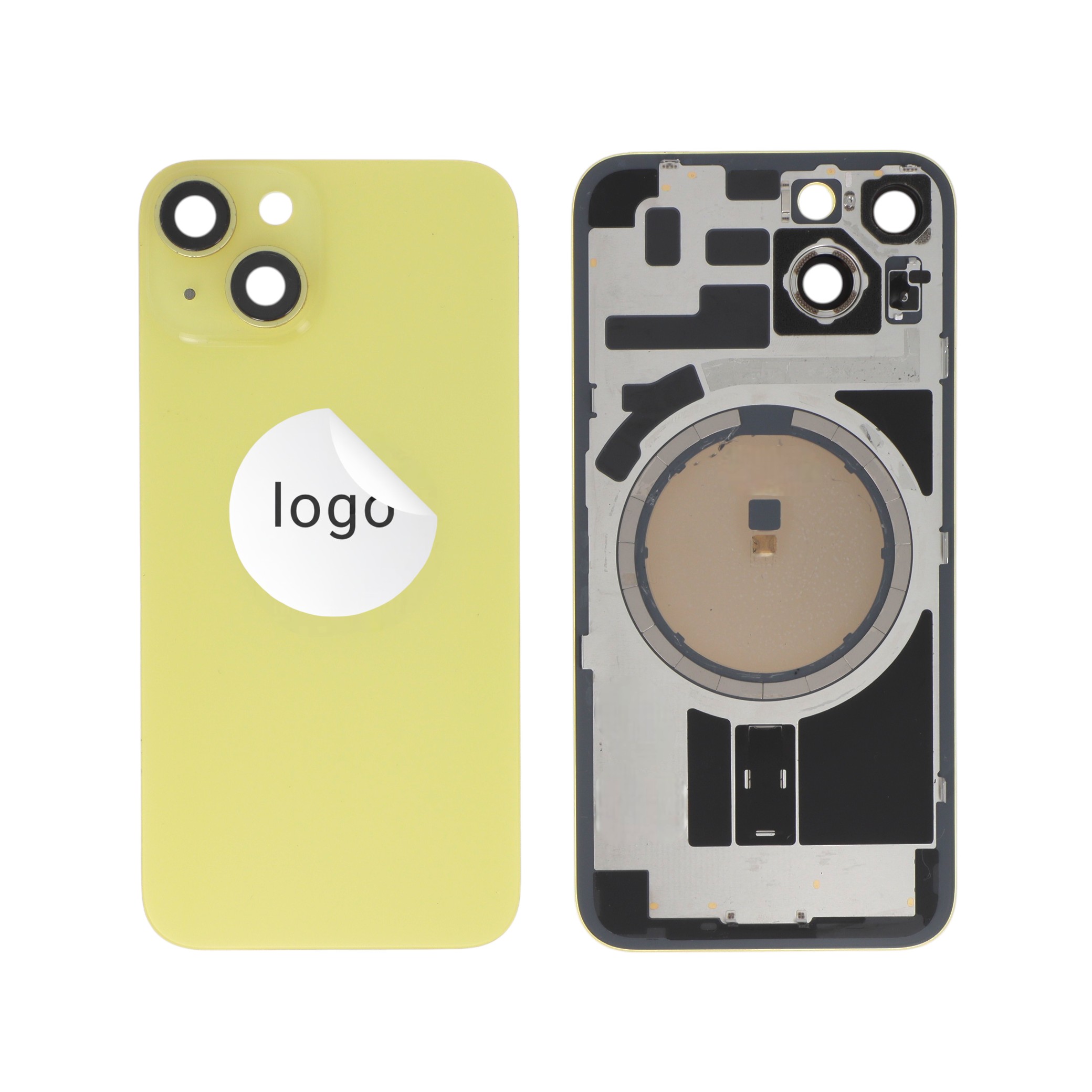 Vitre Arrière Jaune iPhone 14 (Pulled C)