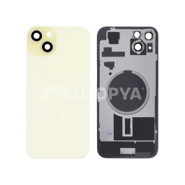 Vitre Arrière Jaune iPhone 15 Plus (Avec MagSafe) (Sans Logo)