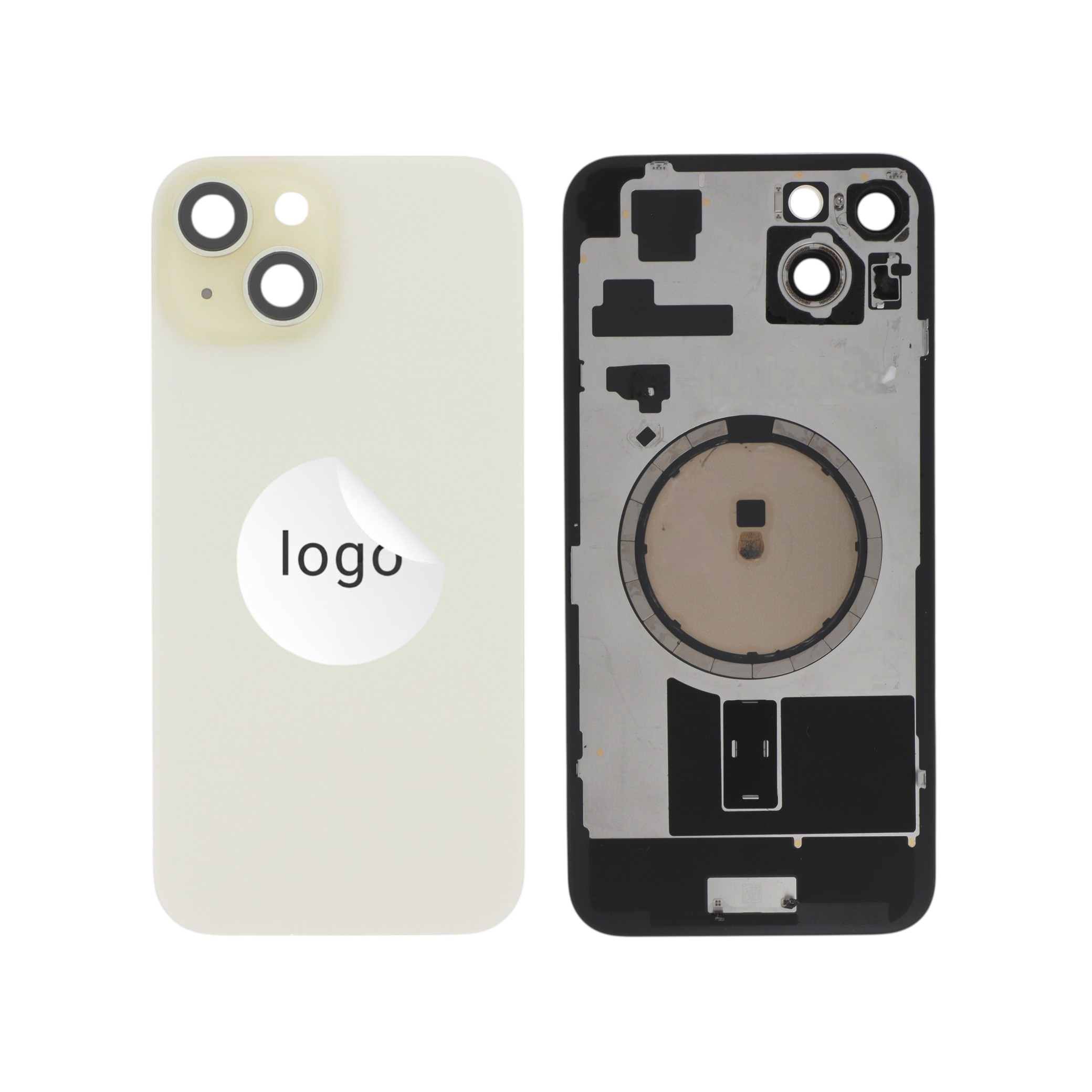Vitre Arrière Jaune iPhone 15 Plus (Pulled B)