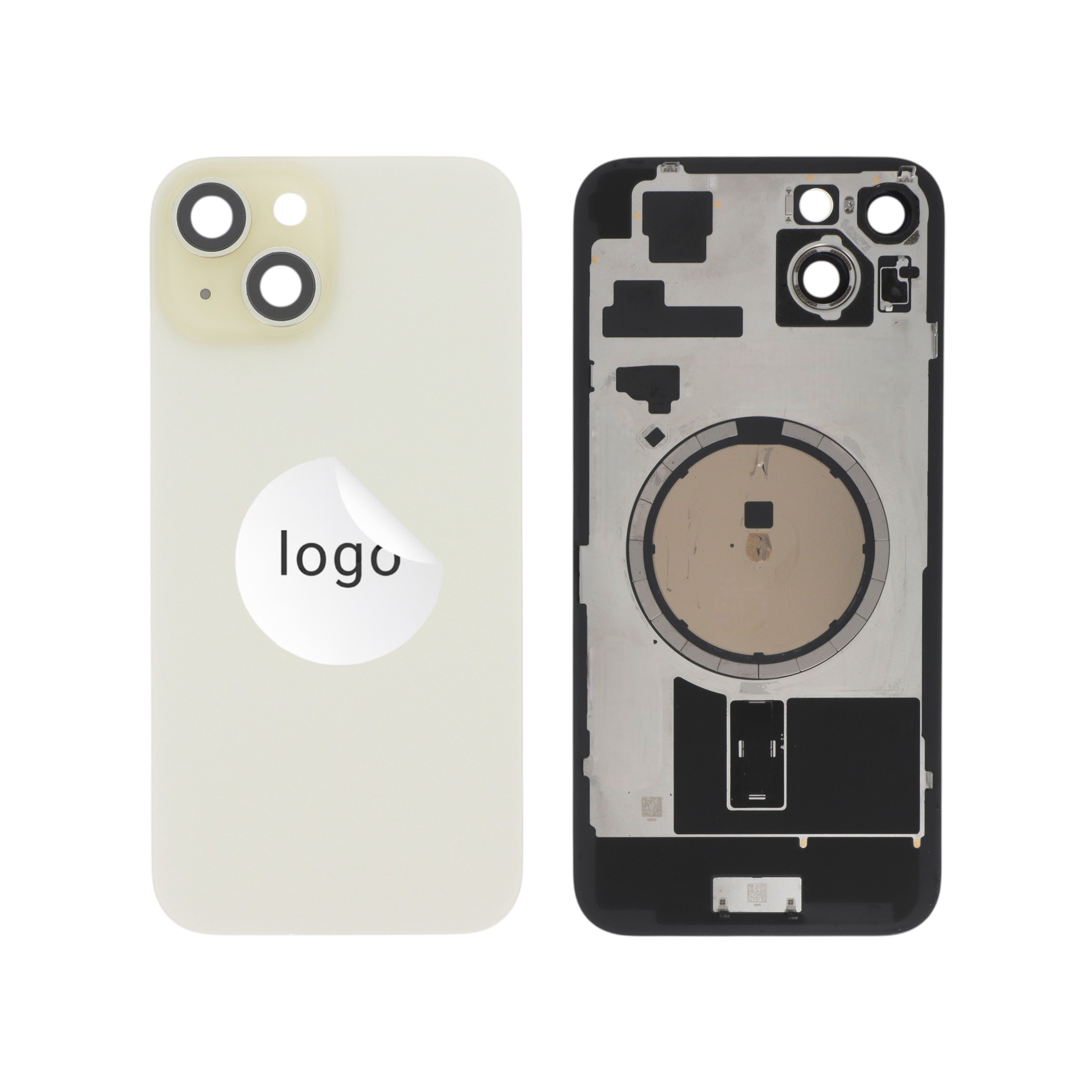 Vitre Arrière Jaune iPhone 15 Plus (Pulled C)