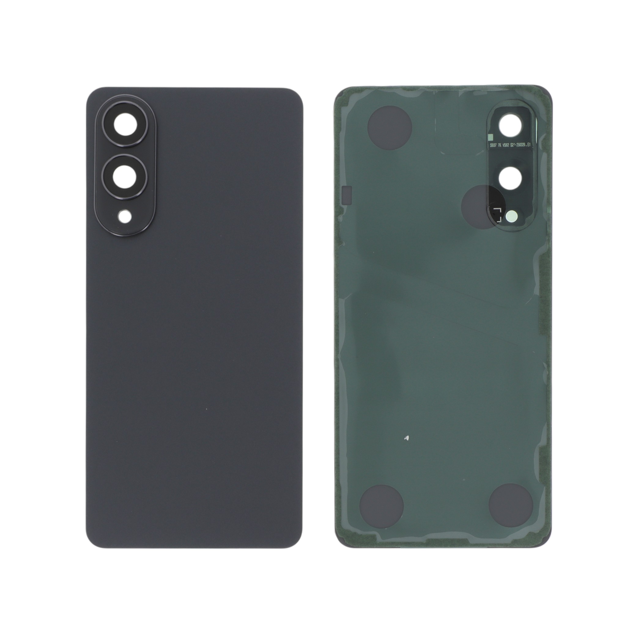 Vitre Arrière Noir Titane + Lentille Caméra Galaxy S25 Edge (S937B) (Sans Logo)